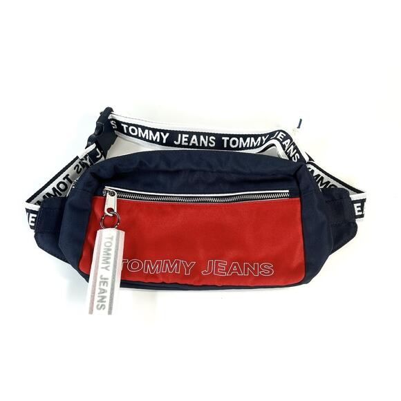 New Tommy Hilfinger Jeans TJM Logo Crossbody Bag Adjustable Classic Men - Picture 1 of 4